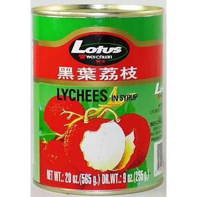 slide 1 of 1, Wei-Chuan Lychees in Syrup, 20 oz