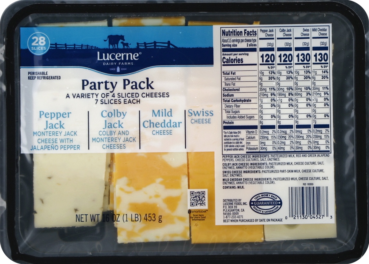 slide 3 of 4, Lucerne Dairy Farms Cheese Natural Party Pleasers Variety, 