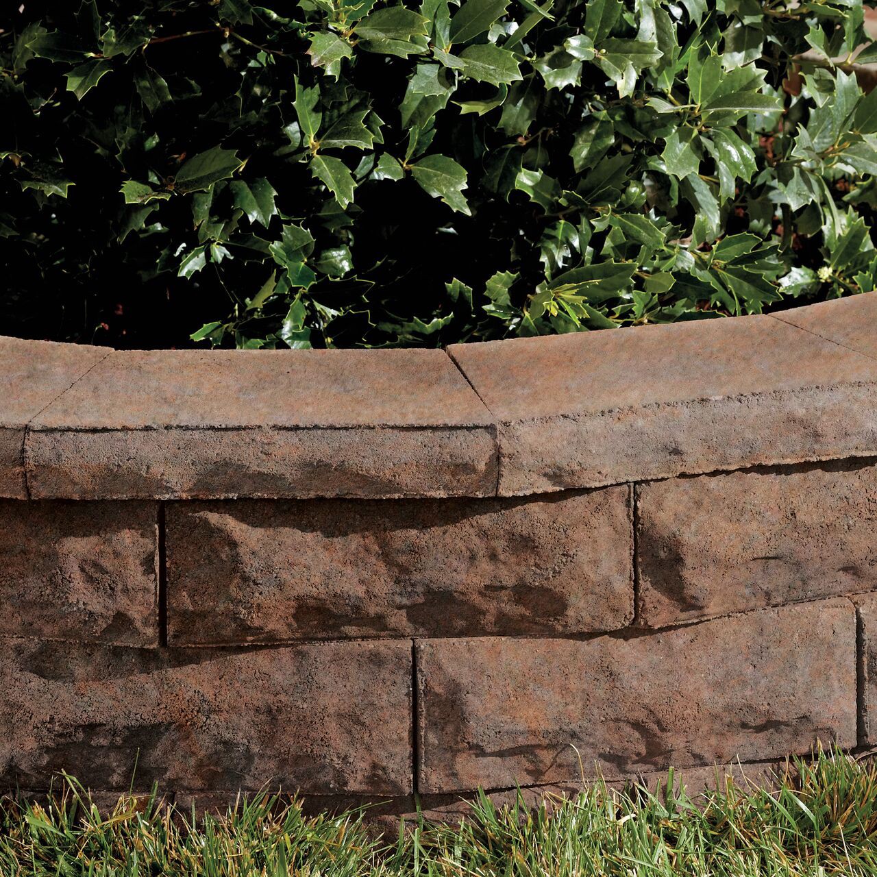 slide 5 of 5, 2.0-in H x 12.0-in L x 8.0-in D Harvest blend Concrete Retaining wall cap, 1 ct