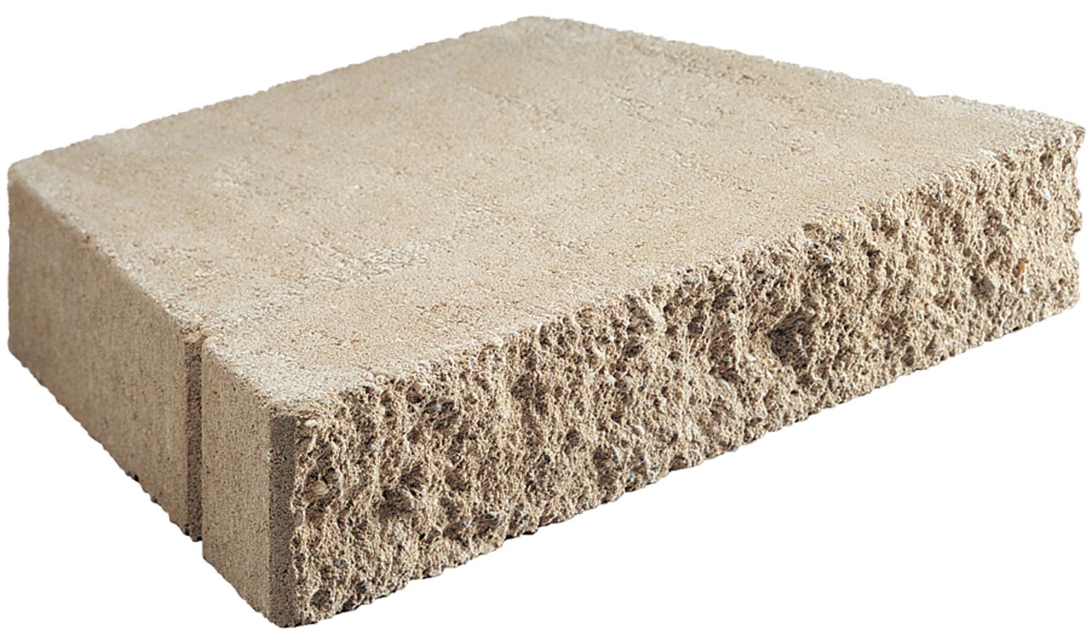 slide 1 of 3, 3.0-in H x 18.0-in L x 13.0-in D Tan/Brown Concrete Retaining wall cap, 1 ct