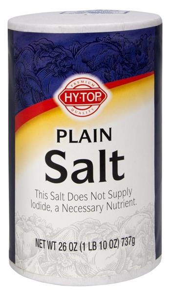 slide 1 of 1, Hy-Top Plain Salt, 26 oz