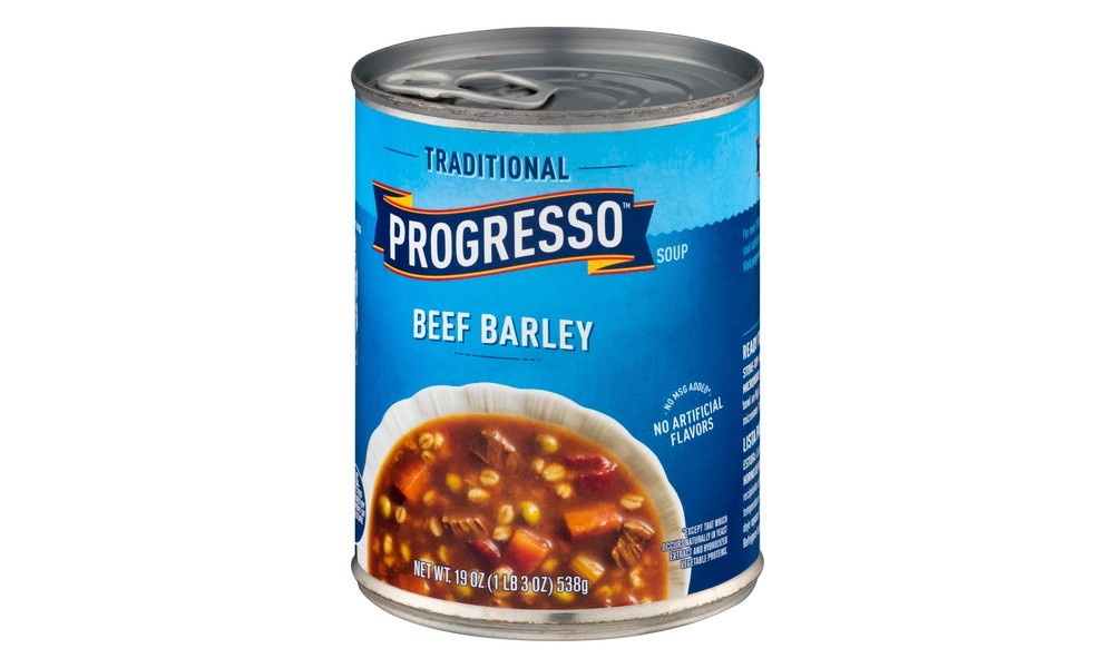 slide 3 of 3, Progresso Traditional Beef Barley Soup 19 oz, 19 oz
