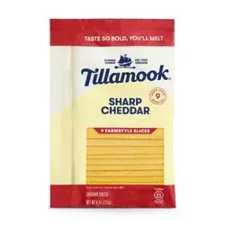 Tillamook Sharp Cheddar Cheese Slices - 8oz
