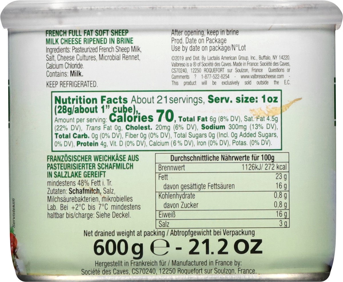 slide 9 of 13, Valbreso French Soft Sheep Milk Cheese 6 ea, 1 ct