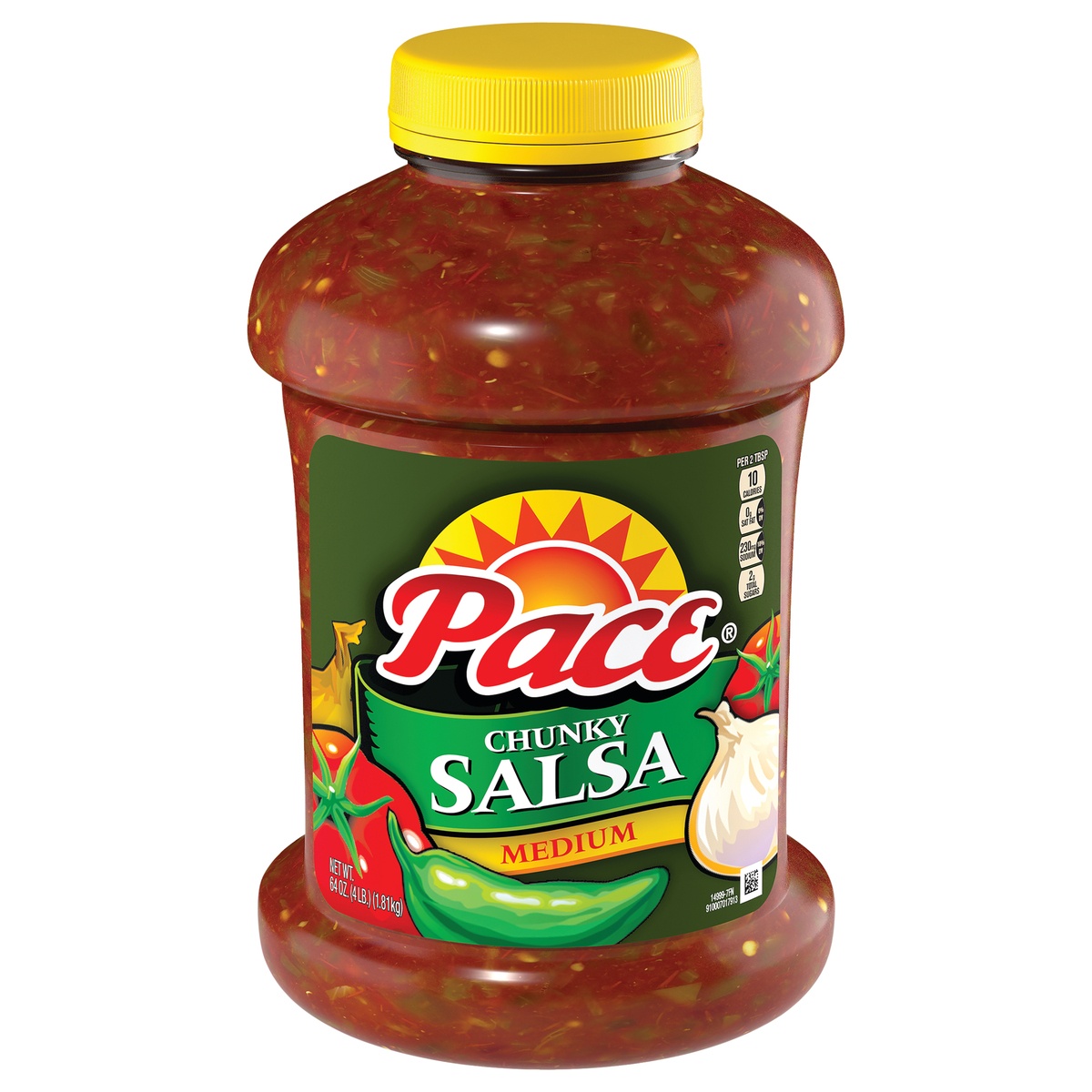 slide 1 of 1, Pace Medium Chunky Salsa, 64 oz