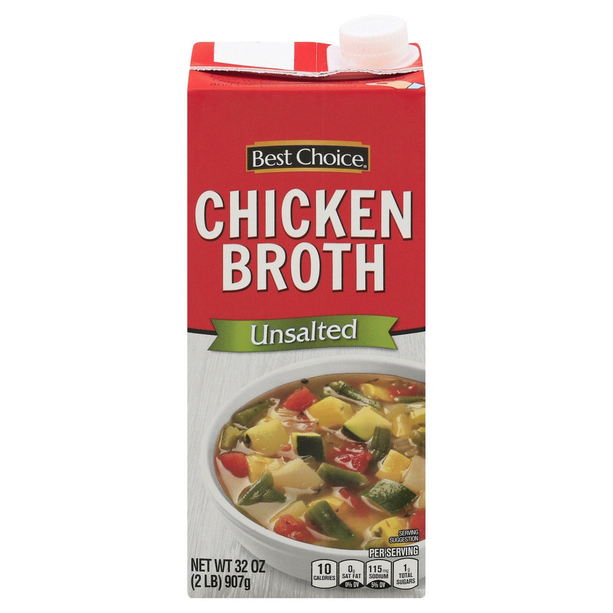slide 1 of 1, Best Choice Chicken Broth, Unsalted, 32 oz