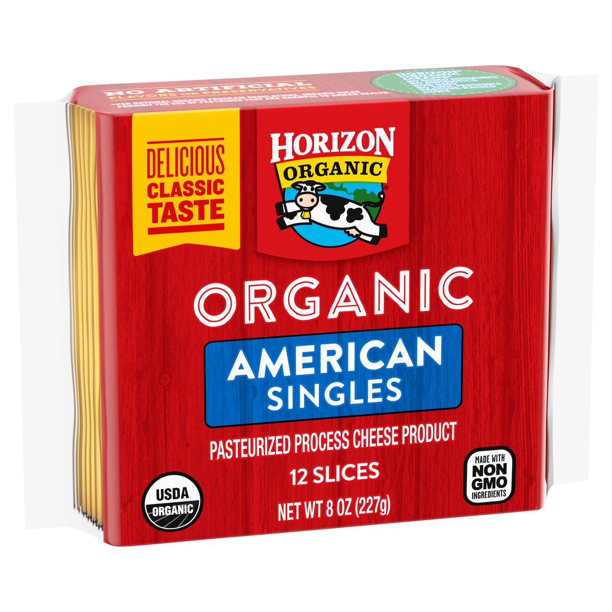 slide 8 of 9, Horizon Organic American Cheese Slices, 8 oz. Pack, 12 Slices, 8 oz