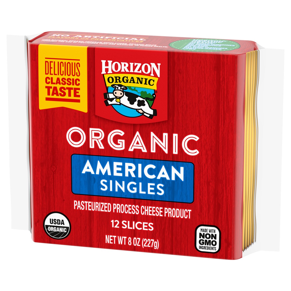 slide 3 of 9, Horizon Organic American Cheese Slices, 8 oz. Pack, 12 Slices, 8 oz
