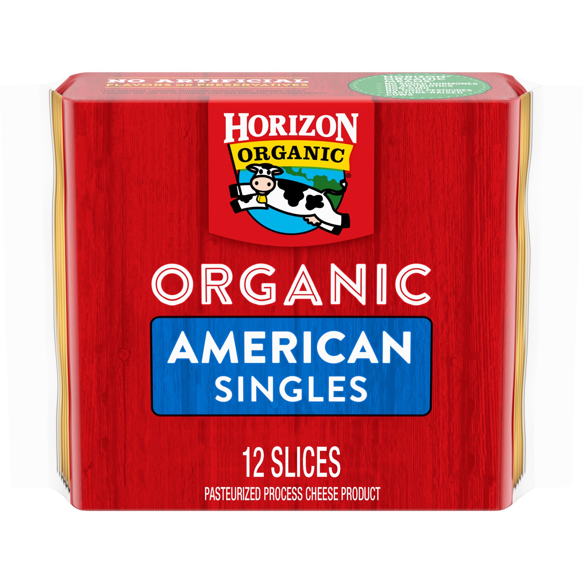 slide 1 of 9, Horizon Organic American Cheese Slices, 12 ct, 8 oz