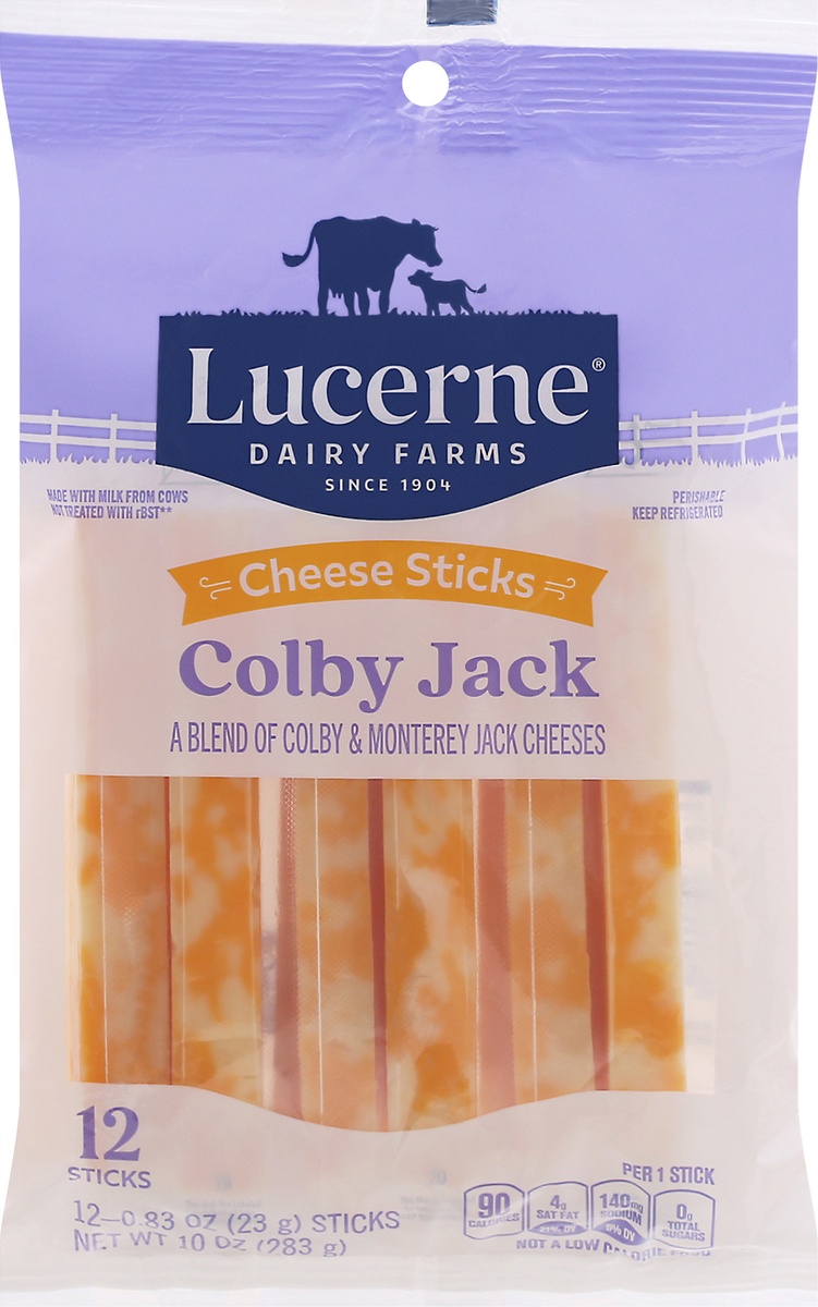 slide 5 of 12, Lucerne Cheese Sticks Colby Jack - 12-0.83 Oz, 10 oz