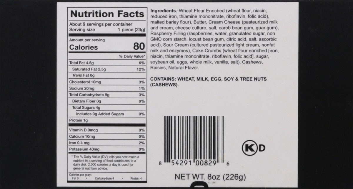slide 4 of 13, Zaro's Family Bakery Raspberry Rugelach 8 oz, 8 oz