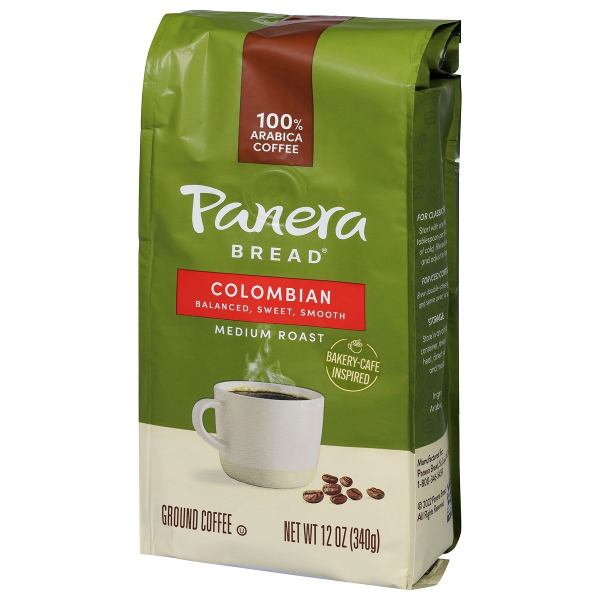 slide 3 of 9, Panera Bread Panera Colombian, Ground Coffee, Medium Roast, Bagged - 12 oz, 12 oz