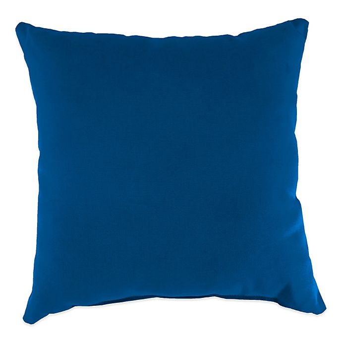 slide 1 of 1, 20-Inch Square Solid Throw Pillow - Sunbrella Navy, 1 ct