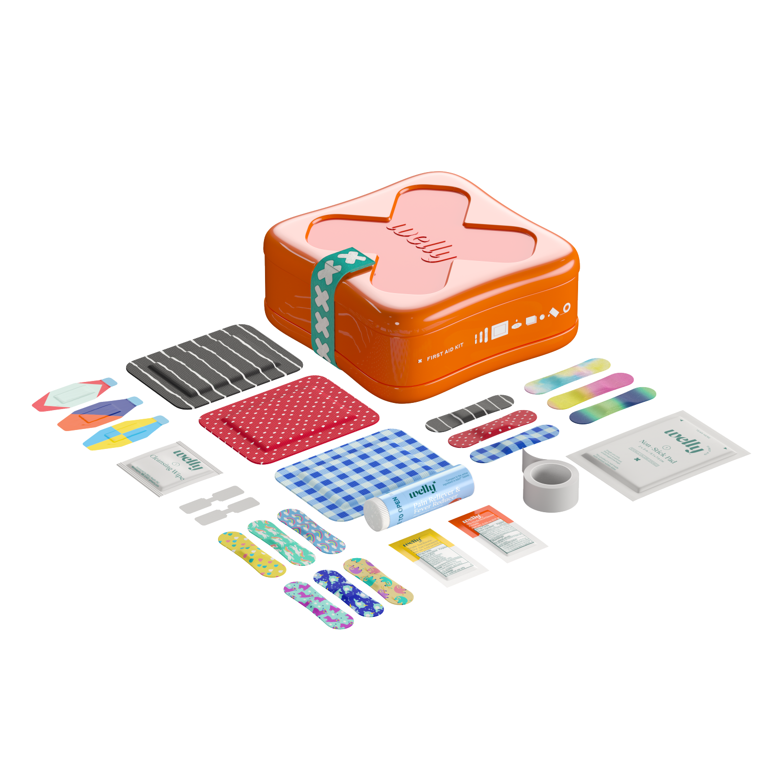 slide 4 of 4, Welly First Aid Kit 130 Pieces, 1 ct