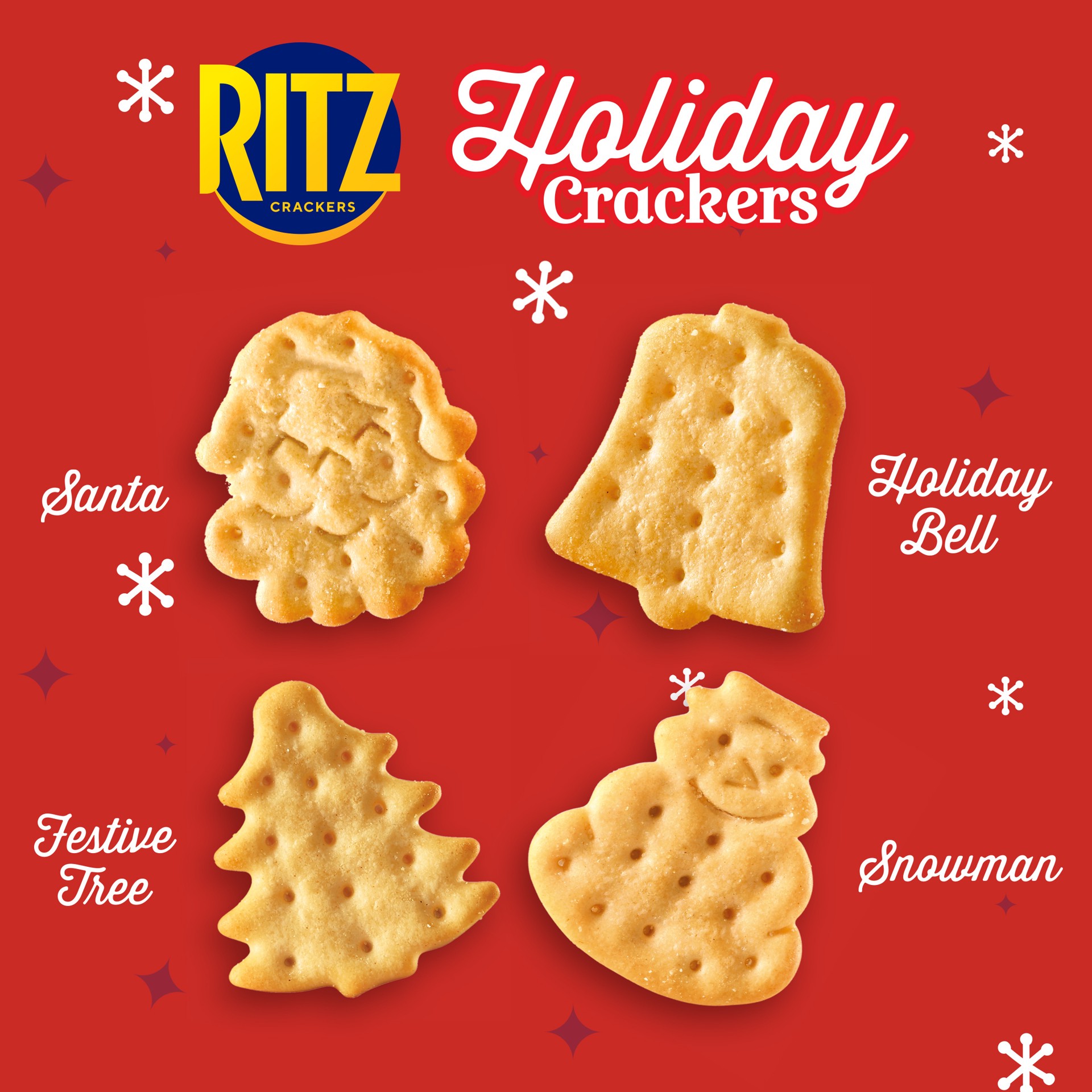 slide 5 of 5, RITZ Holiday Crackers, Snacks for Kids and Adults, Party Snacks, Limited Edition, 12.3 oz, 12.03 oz
