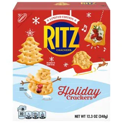 RITZ Holiday Crackers, Snacks for Kids and Adults, Party Snacks, Limited Edition, 12.3 oz