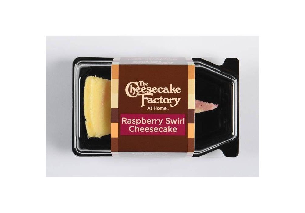 slide 2 of 4, Cheesecake Factory The Cheesecake Factory Raspberry Swirl Frozen Cheesecake, 3.43 oz