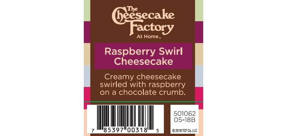 slide 4 of 4, Cheesecake Factory The Cheesecake Factory Raspberry Swirl Frozen Cheesecake, 3.43 oz