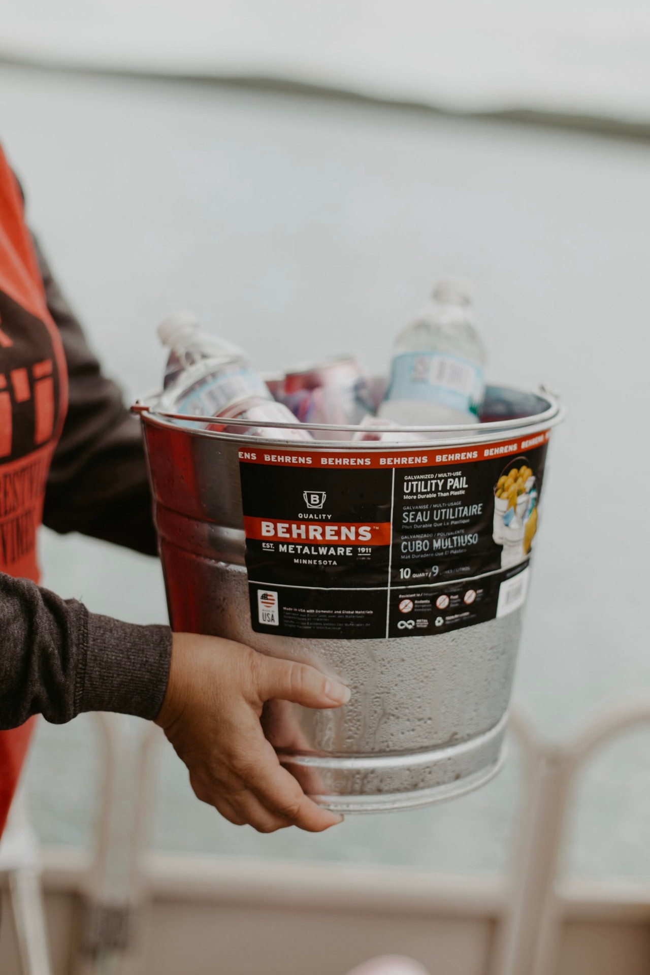 slide 6 of 6, Behrens 12 -Quart BPA-Free Metal General bucket, 1 ct