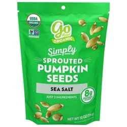 Go Raw Organic Sprouted Pumpkin Seeds with Sea Salt - 10 oz