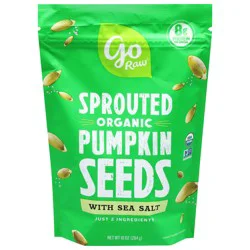 Go Raw Organic Sprouted Pumpkin Seeds with Sea Salt - 10 oz