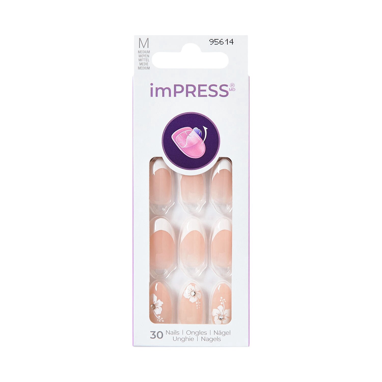 slide 1 of 1, KISS NAIL Kiss Impress Nails, Uplifted, 1 ct