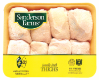 slide 1 of 1, Sanderson Farms Chicken Thighs Family Pack, per lb