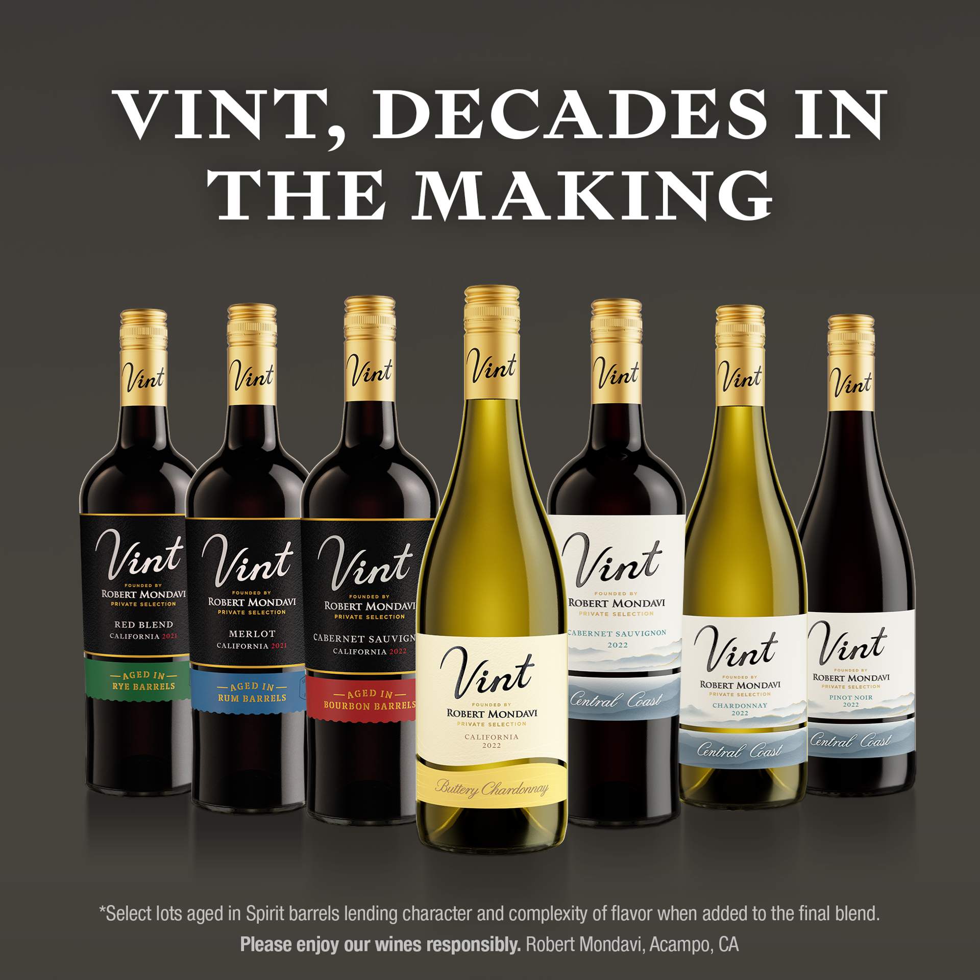 slide 10 of 10, Vint Central Coast Pinot Noir Red Wine, 750ml Bottle, 750 ml