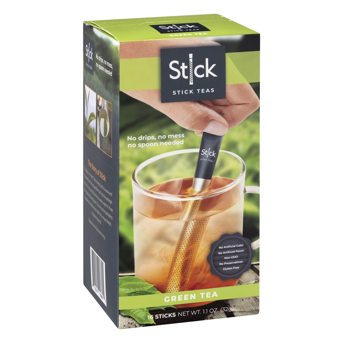 slide 2 of 9, Stick Gluten Free Green Tea - 16 ct, 16 ct