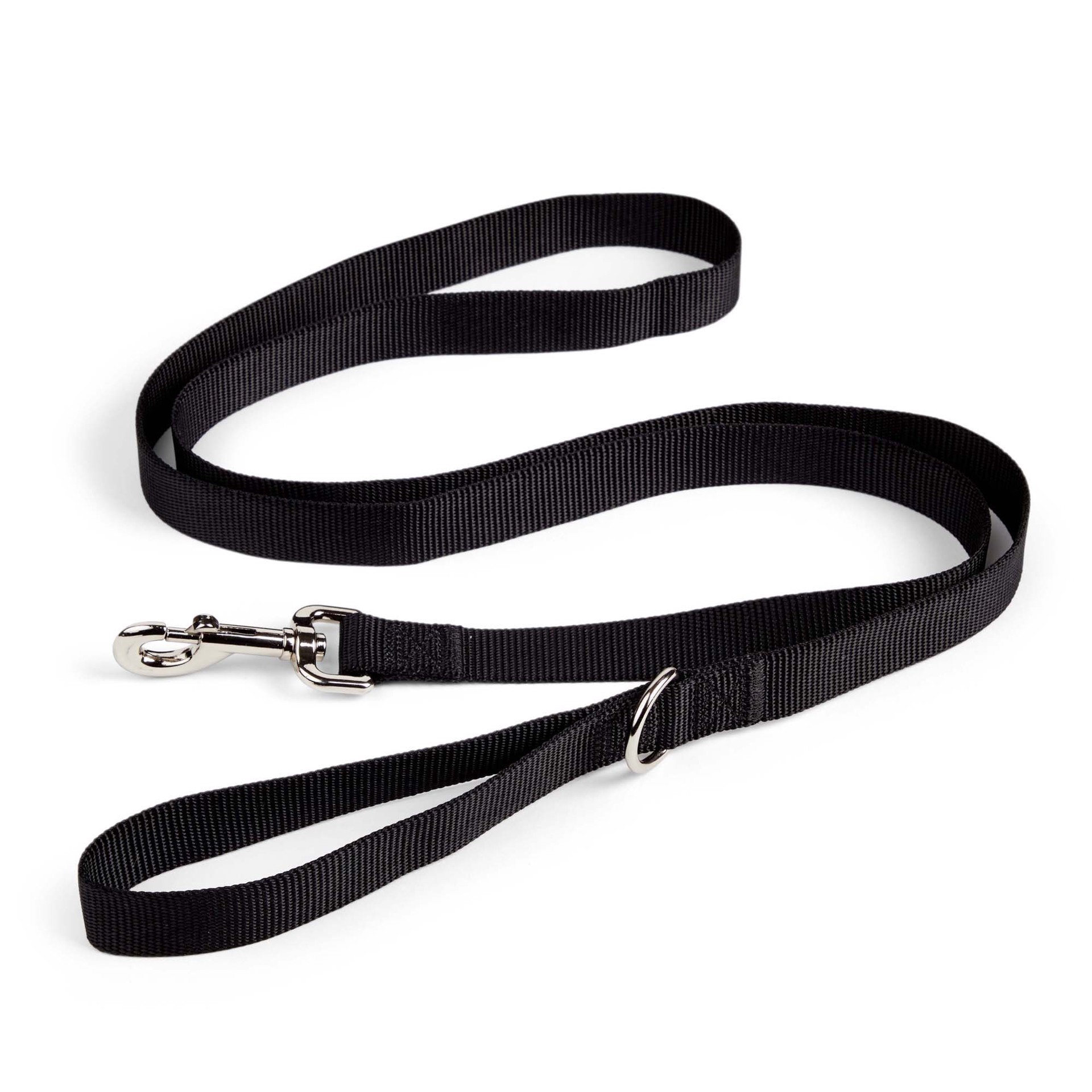 slide 5 of 5, YOULY Black Dog Lead 6 ft, Medium, MED