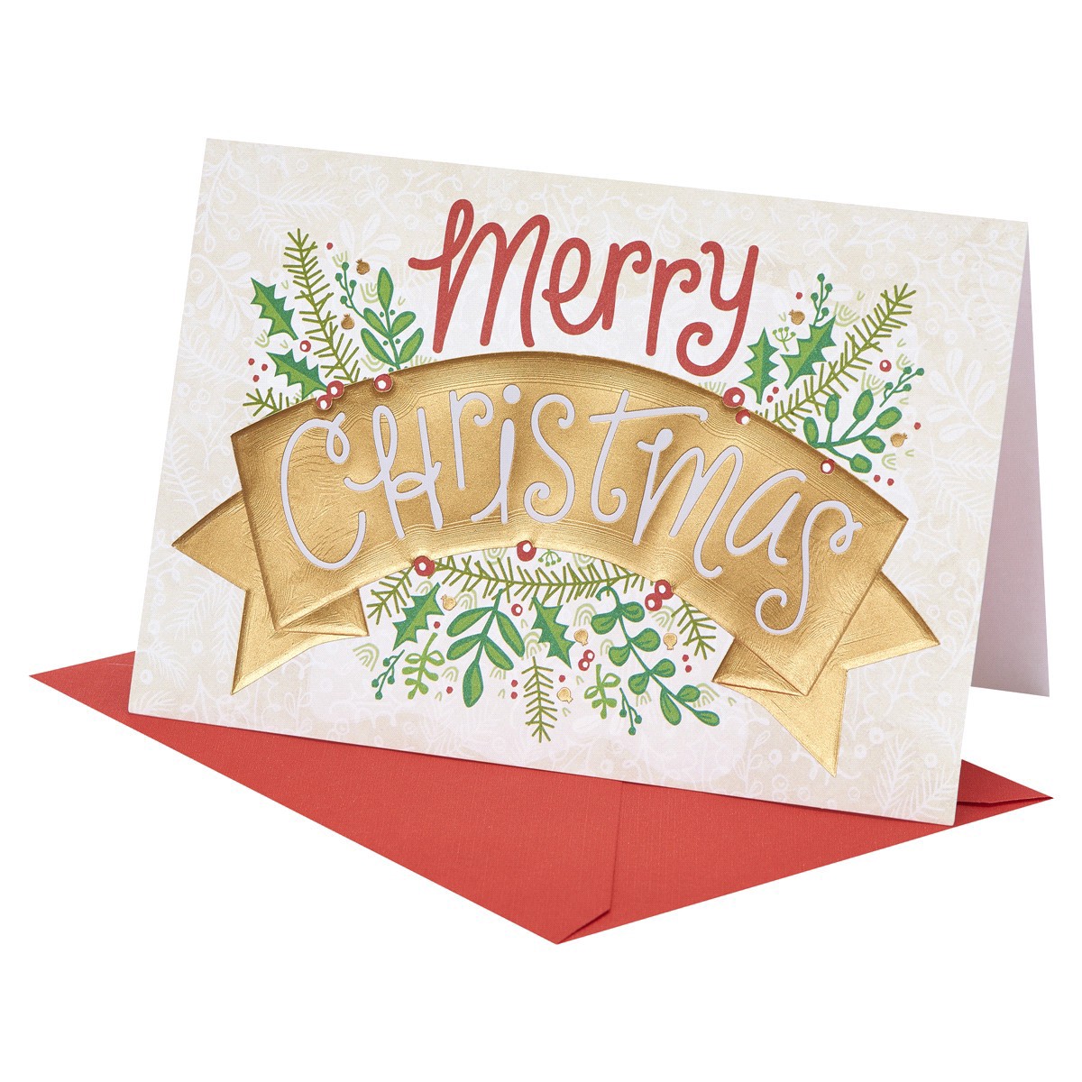 slide 1 of 21, American Greetings Christmas Card (Garland), 1 ct