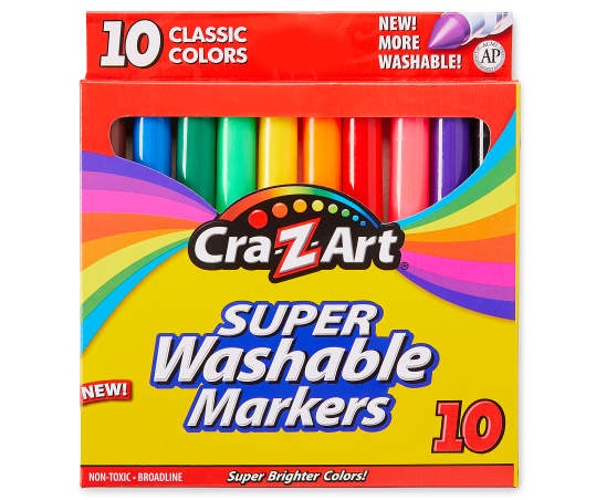 Craz-Z-Art Super Washable Board Markers (10 ct)