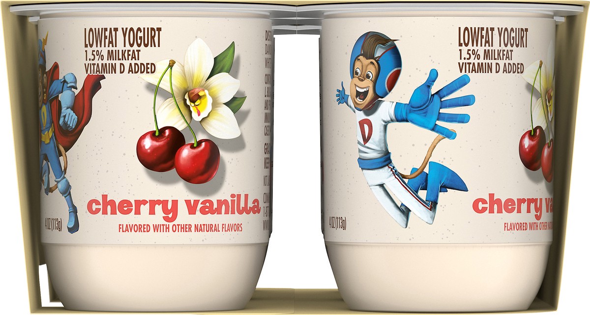 slide 7 of 10, Super Danimals Low Fat Cups Cherry Vanilla Yogurt 6 ea, 6 ct