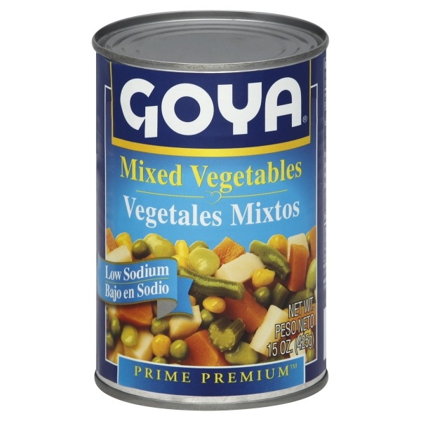 slide 1 of 1, Goya Low Sodium Mixed Vegetables, 15 oz