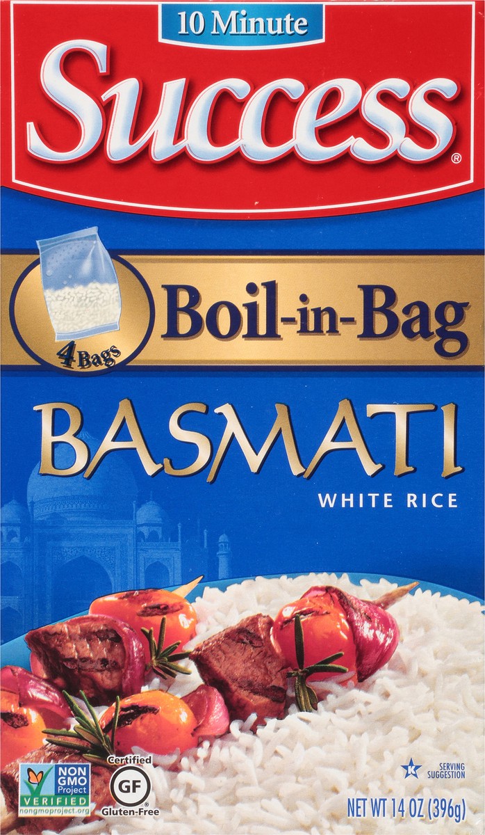 slide 4 of 11, Success Boil-in-Bag Basmati Rice, 4 ct; 14 oz