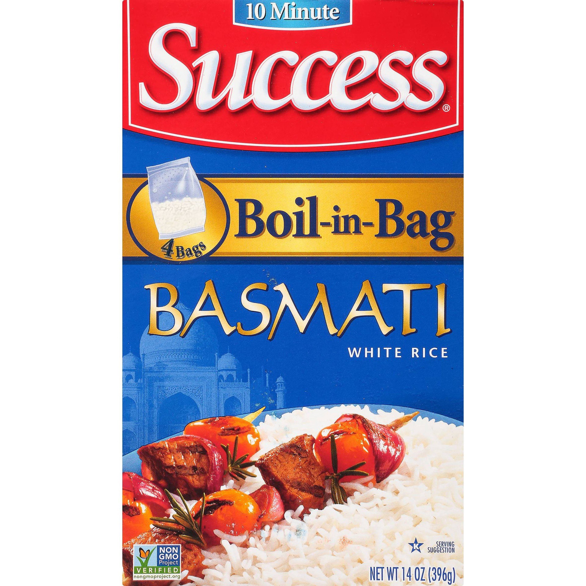 slide 1 of 11, Success Boil-in-Bag Basmati Rice, 4 ct; 14 oz