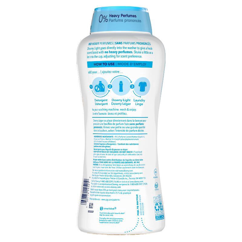 slide 5 of 10, Downy Light Ocean Mist In-Wash Scent Booster Beads - 30.1oz, 30.1 oz