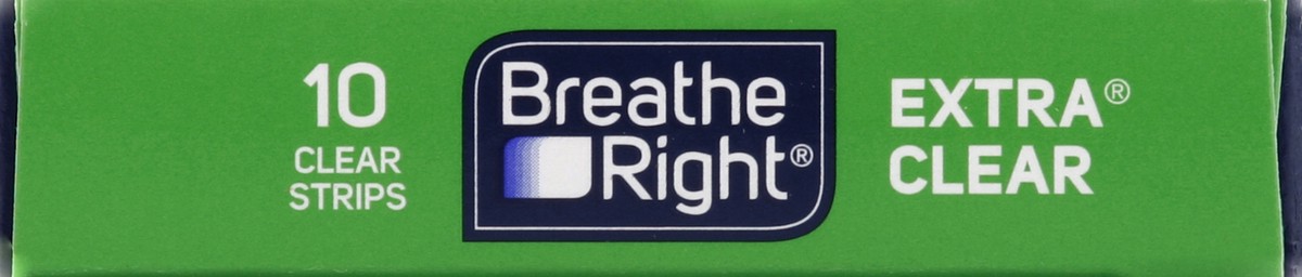 slide 2 of 5, Breathe Right Nasal Strips - Extra Clear For Sensitive Skin, 10 ct