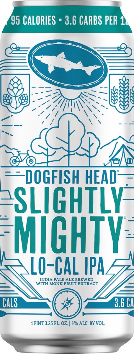 slide 7 of 7, Dogfish Head Slightly Mighty Lo-Cal IPA Beer, 19.2 fl oz