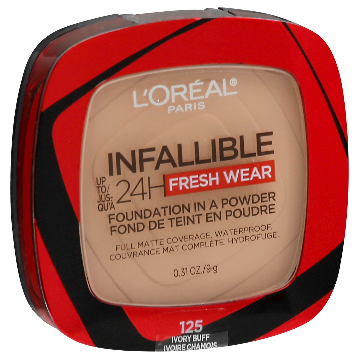 slide 7 of 9, L'Oréal Infallible Ivory Buff 125 Fresh Wear Foundation 0.31 oz, 0.31 oz