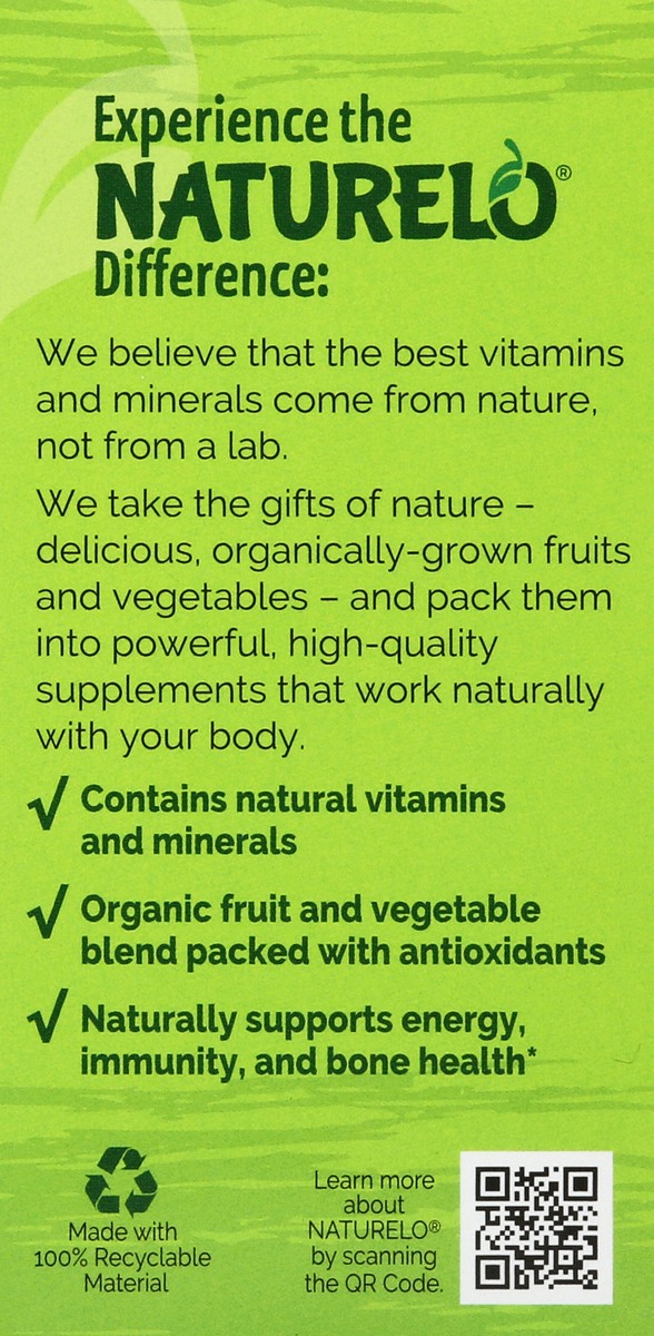 slide 3 of 6, Naturelo Multivitamin, One Daily, For Women, Vegan Capsules, 30 ct