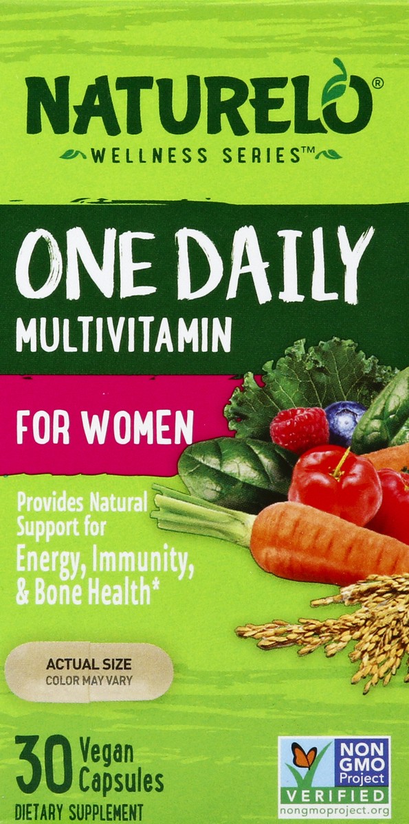 slide 5 of 6, Naturelo Multivitamin, One Daily, For Women, Vegan Capsules, 30 ct