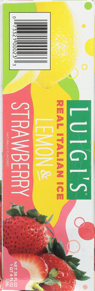 slide 8 of 9, Luigi's Lemon & Strawberry Real Italian Ice 6 - 6 fl oz Cups, 6 ct