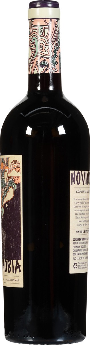 slide 4 of 11, Novinophobia California Cabernet Sauvignon 750 ml, 25.4 oz