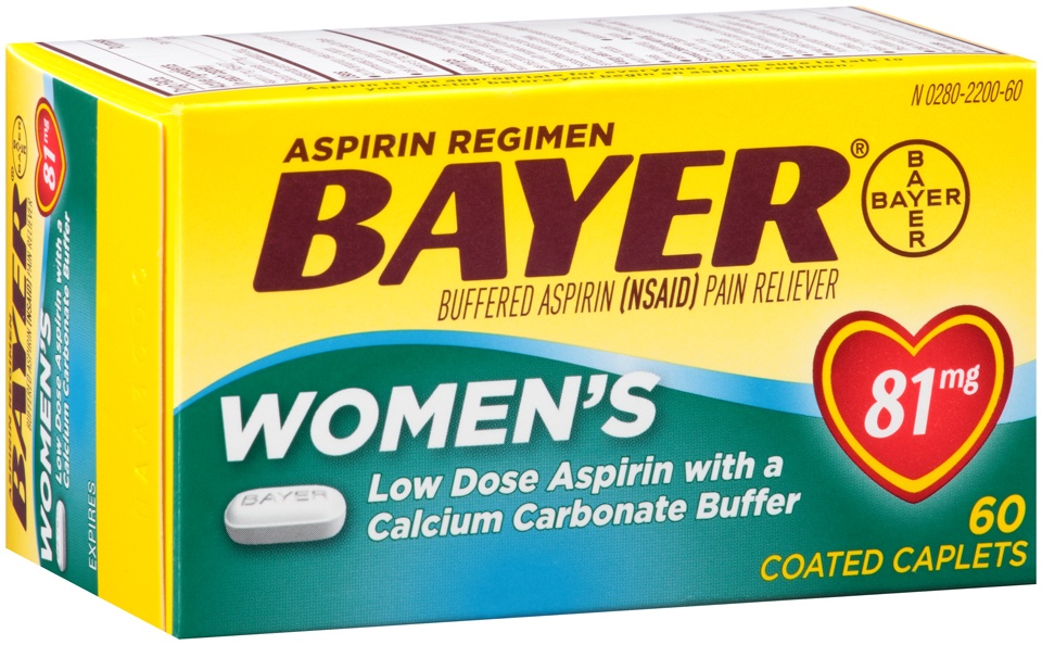 slide 1 of 1, Bayer Aspirin 60 ea, 60 ct