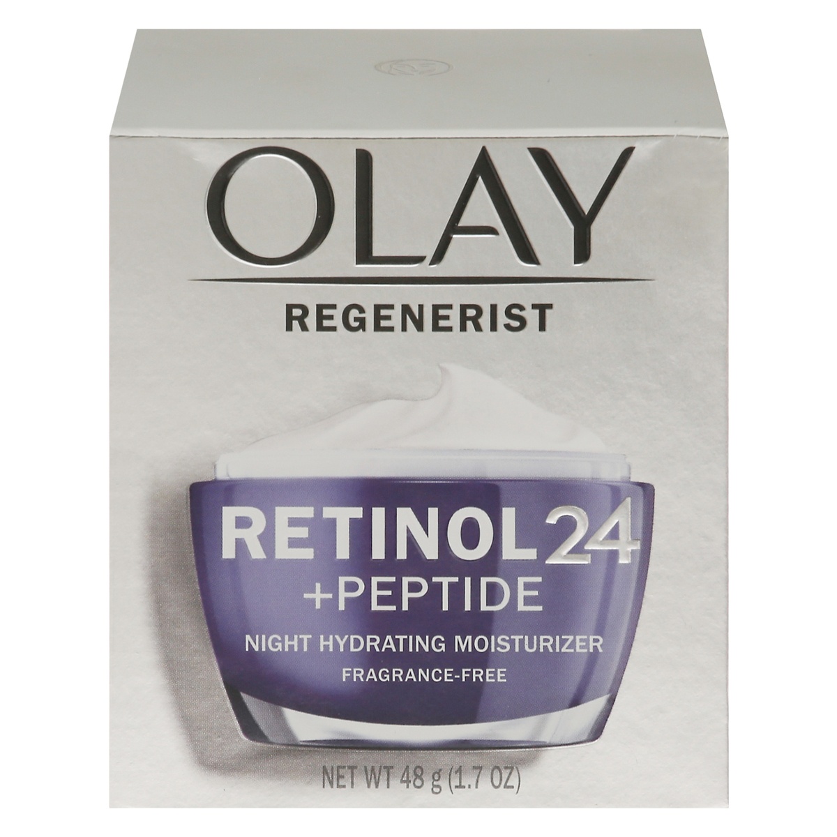 slide 1 of 1, Olay Regenerist Retinol 24 + Peptide Night Hydrating Moisturizer 1.7 oz, 1.7 oz