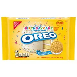 OREO Golden Birthday Cake Creme Sandwich Cookies, Limited Edition, 10.68 oz
