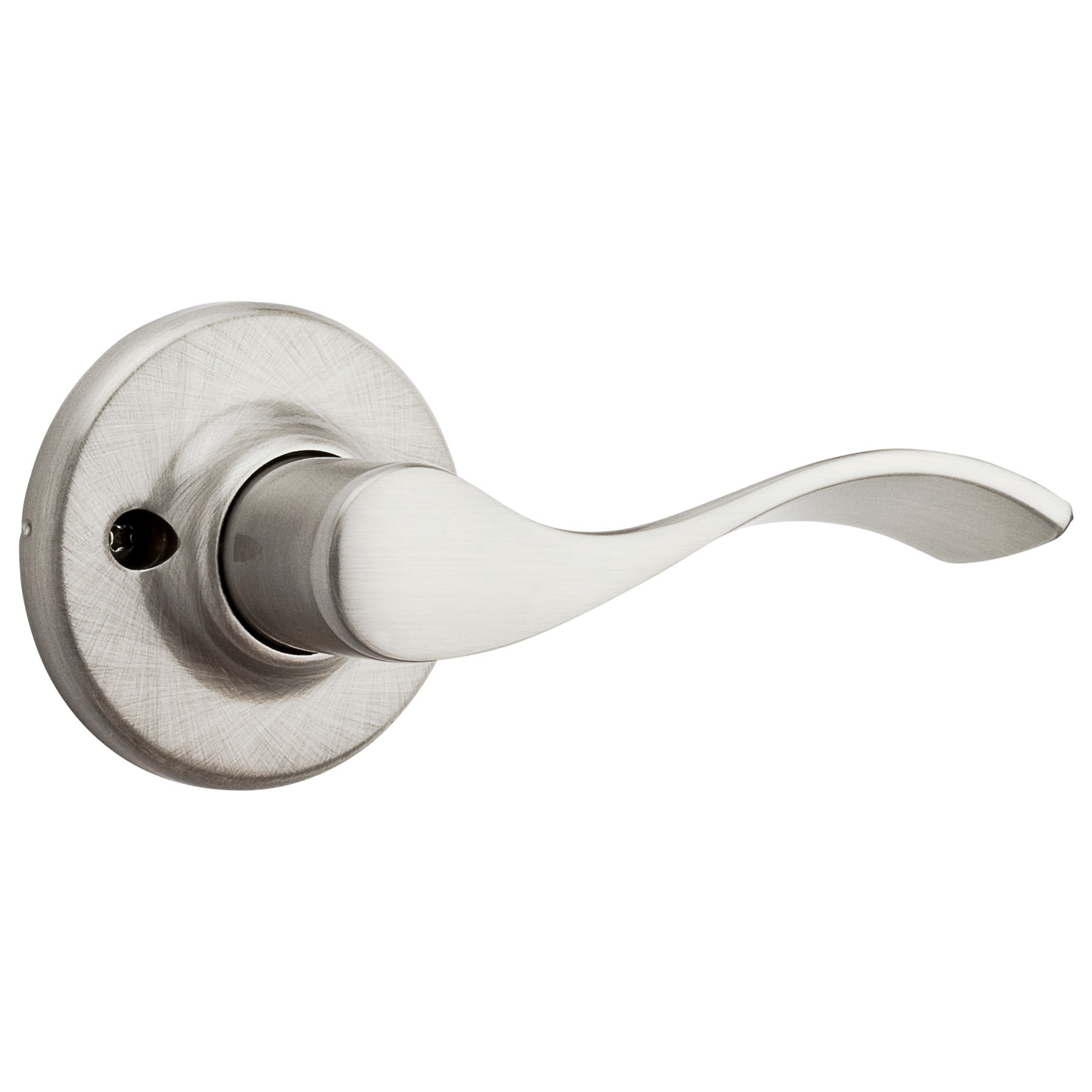 slide 1 of 6, Kwikset Balboa Satin Nickel Interior or Exterior Dummy Door Handle, 1 ct