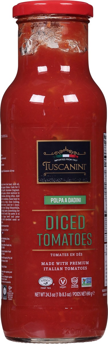 slide 5 of 9, Tuscanini Diced Tomatoes, 24.7 oz