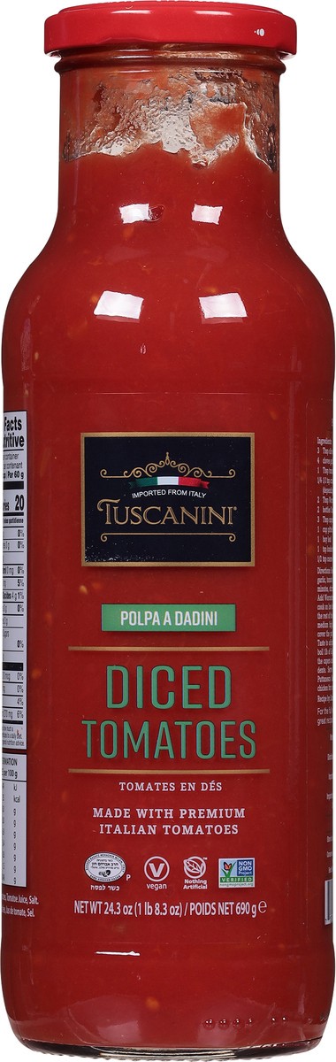 slide 6 of 9, Tuscanini Diced Tomatoes, 24.7 oz